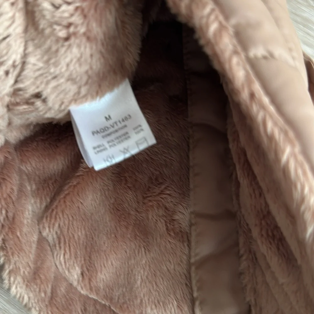 Tan Quilted Dog Jacket with Harness Wilkes Fleece Dog Vest by Puppia - Beige